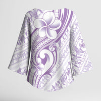 Hawaii Plumeria Lokelani Pikake Lei Kimono Sleeve Blouse Poni Polynesian Tattoo