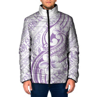 Hawaii Plumeria Lokelani Pikake Lei Padded Jacket Poni Polynesian Tattoo