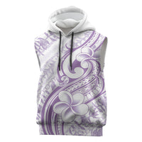 Hawaii Plumeria Lokelani Pikake Lei Sleeveless Hoodie Poni Polynesian Tattoo