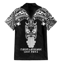 New Zealand Te Reo Maori Family Matching Mermaid Dress and Hawaiian Shirt Kia Kaha Maori Language Week Black Style LT9 - Polynesian Pride