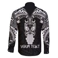 Personalised New Zealand Te Reo Maori Family Matching Summer Maxi Dress and Hawaiian Shirt Kia Kaha Maori Language Week Black Style LT9 - Polynesian Pride