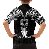 Personalised New Zealand Te Reo Maori Hawaiian Shirt Kia Kaha Maori Language Week Black Style LT9 - Polynesian Pride