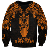 Personalised New Zealand Te Reo Maori Sweatshirt Kia Kaha Maori Language Week Gold Style LT9 Unisex Gold - Polynesian Pride
