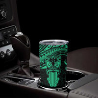 Personalised New Zealand Te Reo Maori Tumbler Cup Kia Kaha Maori Language Week Green Style