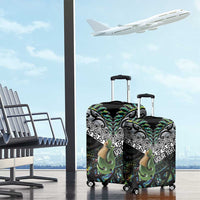 Personalised Maori Manaia Luggage Cover New Zealand Tribal Hei Matau Papua Shell
