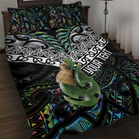 Personalised Maori Manaia Quilt Bed Set New Zealand Tribal Hei Matau Papua Shell