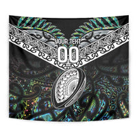 Custom New Zealand Tapestry Maori Rugby Tattoo Papua Shell