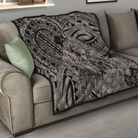 Beauty and The Warrior Polynesian Valentine Quilt Hibiscus FLowers Brown Style LT9 - Polynesian Pride