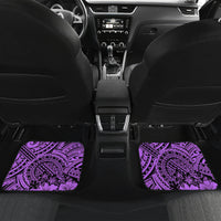 Beauty and The Warrior Polynesian Valentine Car Mats Hibiscus FLowers Purple Style LT9 - Polynesian Pride