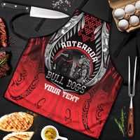 Aotearoa Bulldog Personalised Apron Maori Kowhaiwhai Motif - Polynesian Pride