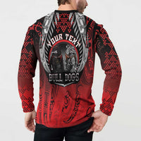 Aotearoa Bulldog Personalised Button Sweatshirt Maori Kowhaiwhai Motif LT9 - Polynesian Pride