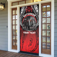 Aotearoa Bulldog Personalised Door Cover Maori Kowhaiwhai Motif - Polynesian Pride