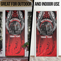 Aotearoa Bulldog Personalised Door Cover Maori Kowhaiwhai Motif - Polynesian Pride