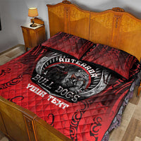 Aotearoa Bulldog Personalised Quilt Bed Set Maori Kowhaiwhai Motif