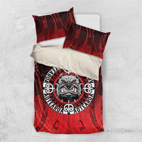 Aotearoa Bulldog Bedding Set New Zealand Kowhaiwhai Tribal