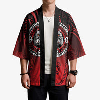 Aotearoa Bulldog Kimono New Zealand Kowhaiwhai Tribal - Polynesian Pride