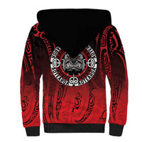 Aotearoa Bulldog Sherpa Hoodie New Zealand Kowhaiwhai Tribal