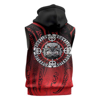 Aotearoa Bulldog Sleeveless Zip Hoodie New Zealand Kowhaiwhai Tribal - Polynesian Pride