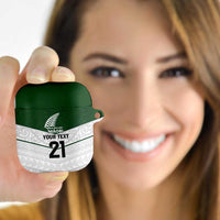Custom New Zealand Maori Niho Taniwha AirPods Case LT9 Green - Polynesian Pride