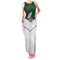 Custom New Zealand Maori Niho Taniwha Family Matching Tank Maxi Dress and Hawaiian Shirt