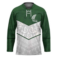 Custom New Zealand Maori Niho Taniwha Hockey Jersey - Polynesian Pride