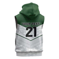 Custom New Zealand Maori Niho Taniwha Sleeveless Hoodie - Polynesian Pride
