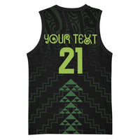 Custom New Zealand Maori Koru Koiri Motif Basketball Jersey - Polynesian Pride