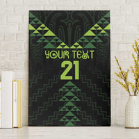 Custom New Zealand Maori Koru Koiri Motif Canvas Wall Art