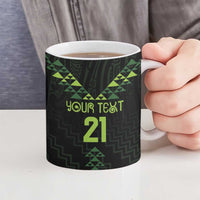 Custom New Zealand Maori Koru Koiri Motif Ceramic Mug - Polynesian Pride