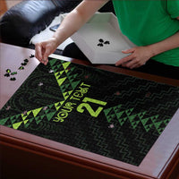 Custom New Zealand Maori Koru Koiri Motif Puzzle - Polynesian Pride