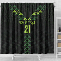 Custom New Zealand Maori Koru Koiri Motif Shower Curtain