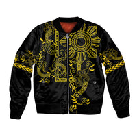 Filipino Sun Tribal Tattoo Bomber Jacket Philippines Inspired Barong Simple Gold
