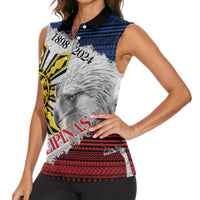Philippines 126th Independence Day Women Sleeveless Polo Shirt Pilipinas Hunyo 12 Maligayang Araw ng Kalayaan