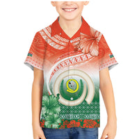 Penama Vanuatu Family Matching Mermaid Dress and Hawaiian Shirt Hibiscus Sand Drawing with Pacific Pattern