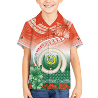 Penama Vanuatu Hawaiian Shirt Hibiscus Sand Drawing with Pacific Pattern