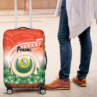 Penama Vanuatu Luggage Cover Hibiscus Sand Drawing with Pacific Pattern