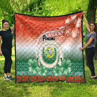 Penama Vanuatu Quilt Hibiscus Sand Drawing with Pacific Pattern