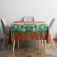 Penama Vanuatu Tablecloth Hibiscus Sand Drawing with Pacific Pattern