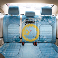 Sanma Vanuatu Back Car Seat Cover Hibiscus Sand Drawing with Pacific Pattern