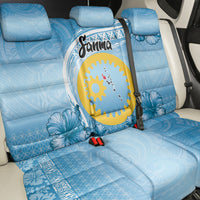 Sanma Vanuatu Back Car Seat Cover Hibiscus Sand Drawing with Pacific Pattern