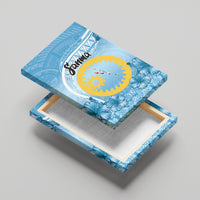 Sanma Vanuatu Canvas Wall Art Hibiscus Sand Drawing with Pacific Pattern