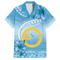 Sanma Vanuatu Family Matching Summer Maxi Dress and Hawaiian Shirt Hibiscus Sand Drawing with Pacific Pattern