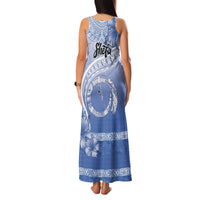 Shefa Vanuatu Family Matching Tank Maxi Dress and Hawaiian Shirt Hibiscus Sand Drawing with Pacific Pattern