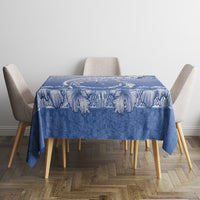 Shefa Vanuatu Tablecloth Hibiscus Sand Drawing with Pacific Pattern