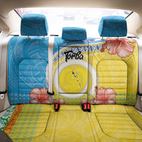 Torba Vanuatu Back Car Seat Cover Hibiscus Sand Drawing with Pacific Pattern
