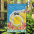 Torba Vanuatu Garden Flag Hibiscus Sand Drawing with Pacific Pattern
