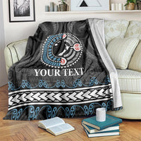 Custom Fiji and New Zealand Blanket Maori Fern Mix Tapa Tribal Unique