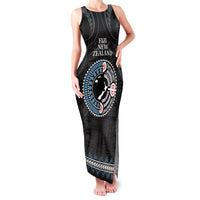 Custom Fiji and New Zealand Family Matching Tank Maxi Dress and Hawaiian Shirt Maori Fern Mix Tapa Tribal Unique
