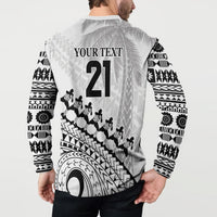 Custom Fiji Rugby Cibi Dance Button Sweatshirt Create History World Cup Sevens