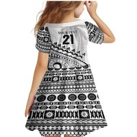 Custom Fiji Rugby Cibi Dance Family Matching Mermaid Dress and Hawaiian Shirt Create History World Cup Sevens